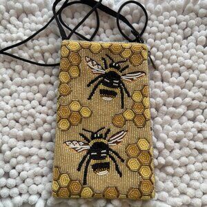 Bamboo Trading company beaded purse BEE DESIGN   NEW WITHOUT TAGS